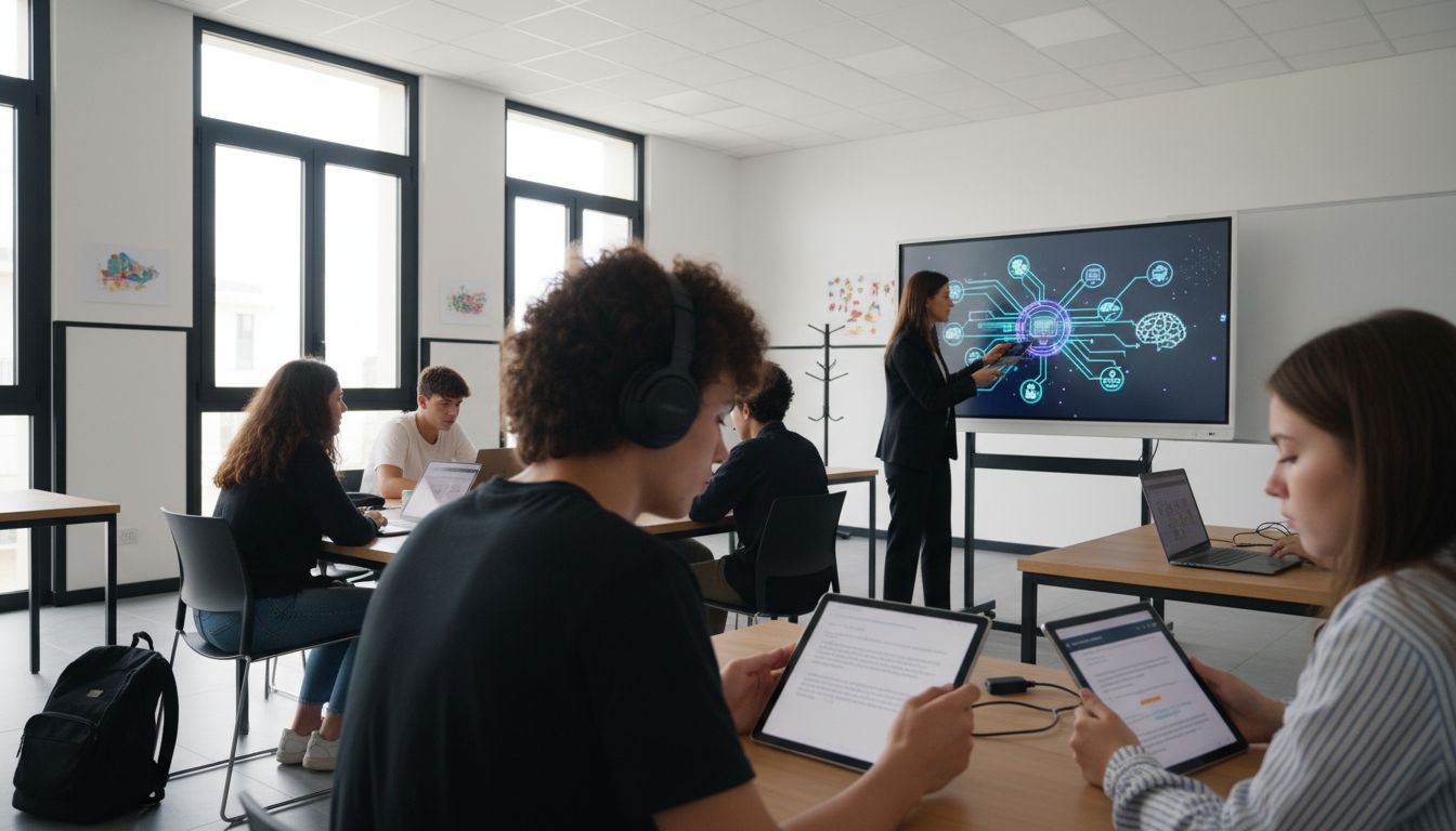 classe scolastica AI